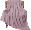 BEDELITE Fleece Blanket Twin Size Dusky Violet Throw Blankets by BEDELITE