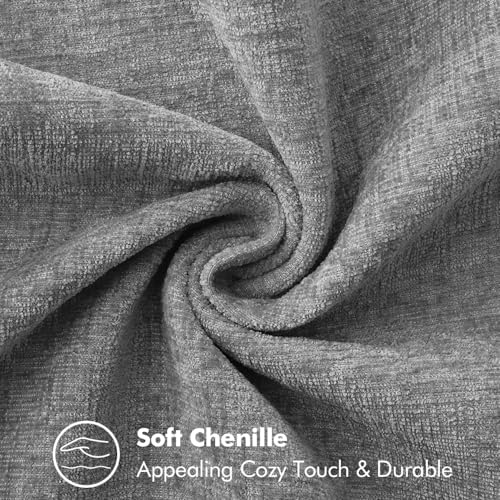 MIULEE Decorative Couch Throw Pillow Covers 18x18 Inch Dark Gray 2 Pack - Image 4