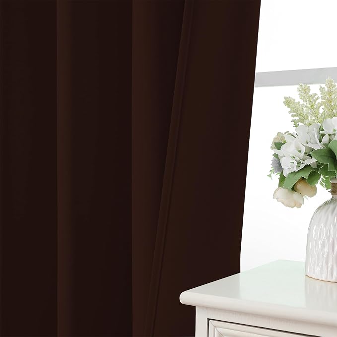 CUCRAF Blackout Curtains 84 inch Length 2 Panels Set, Rod Pocket Room Darkening - Image 6