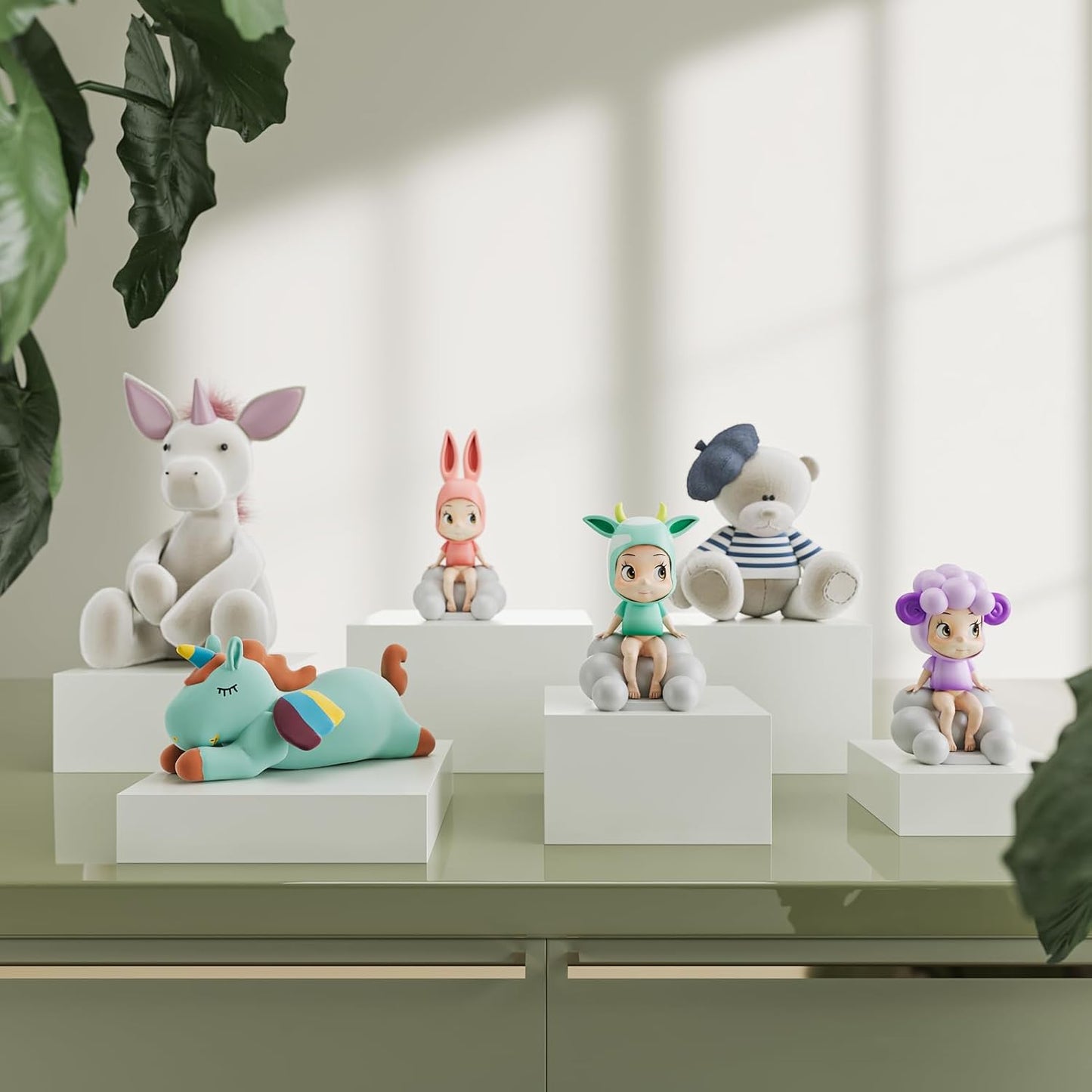 Buffet Risers, Food Risers for Buffet Table, Display Stand Shelf for Catering Dessert Collectibles Jewelry Figures Show, Acrylic Cube Display Nesting Risers with Hollow Bottoms,8,9,10", 3Pcs