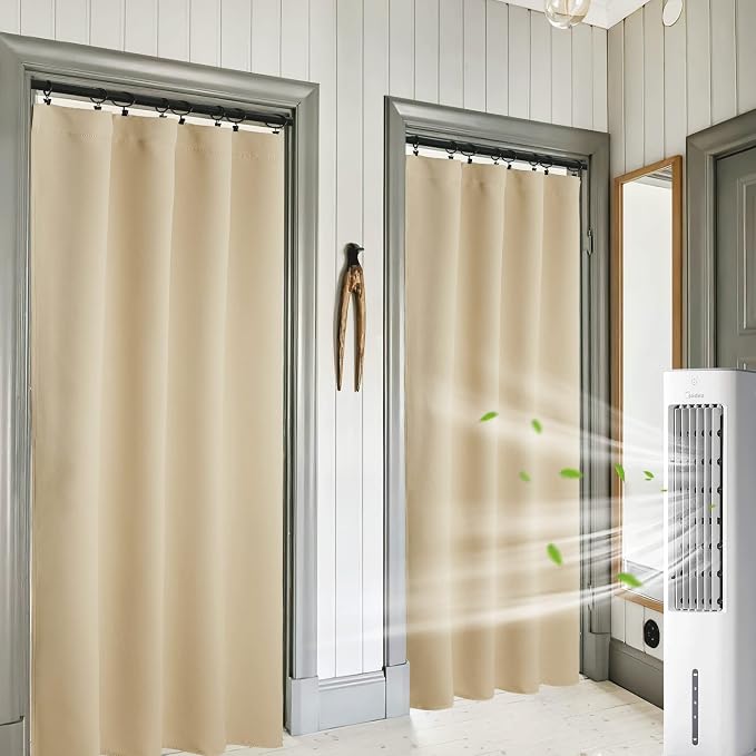 RYB HOME Extra Wide Curtains for Bedroom Living Room 72 inches Long, Thermal - Image 5