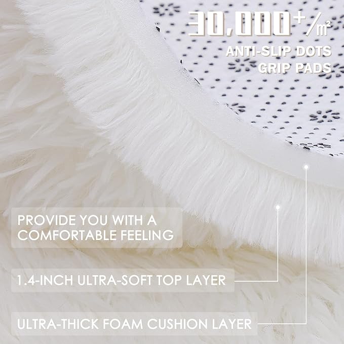 OLANLY 7x7 Machine Washable Large Area Rugs - Image 8