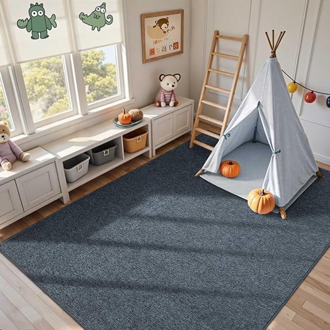 FinRèc Low Pile 5x7 Washable Area Rugs - Image 5