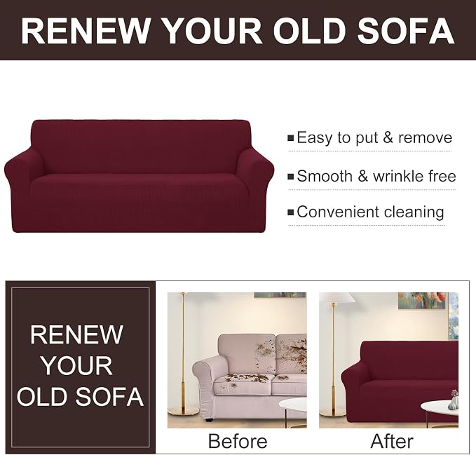 U-NICE HOME Loveseat Cover Stretch Couch Cover Sofa Cover Sofa Slipcover - Image 5