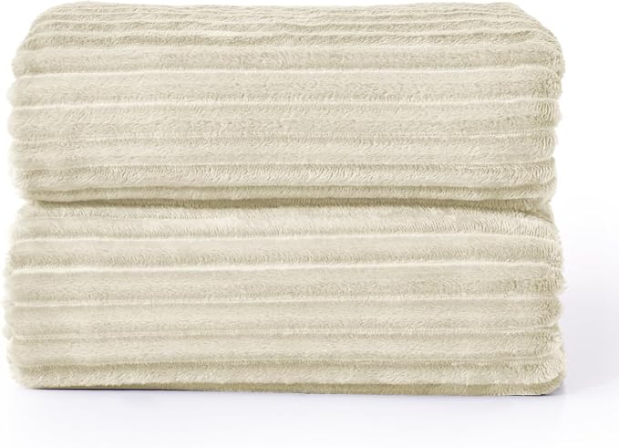 BEDELITE Fleece Blanket King Size – 3D Ribbed Jacquard Soft and Warm Decorative - Image 7
