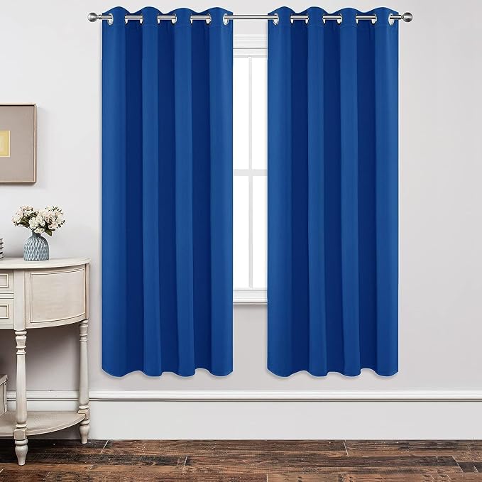 Joydeco Blackout Curtains 72 inches Long 2 Panels Set, Thermal Insulated Long by JOYDECO