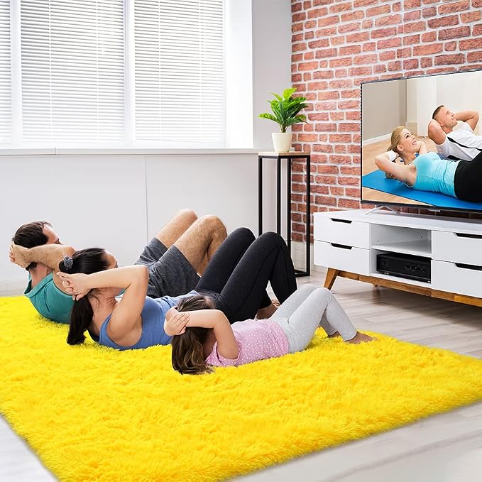 Amearea Premium Soft Fluffy Rug Modern Shag Carpet, 8x10 Feet, Fuzzy Shaggy Rugs - Image 5