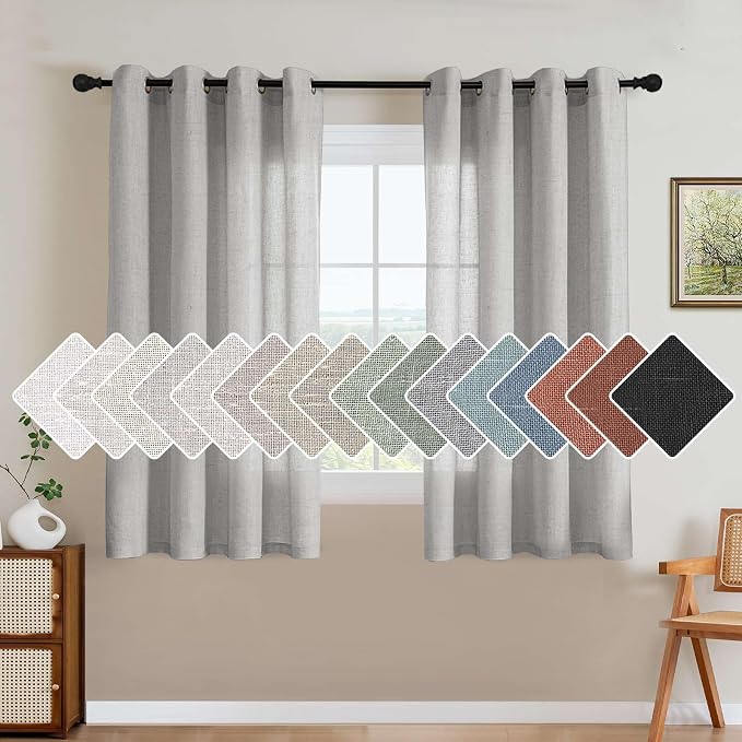 H.VERSAILTEX Elegant Natural Linen Blended Energy Efficient Light Filtering by HVERSAILTEX