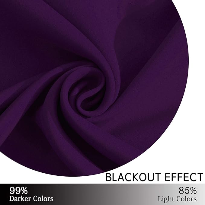 Yakamok Blackout Curtains Room Darkening Thermal Insulated - Image 6