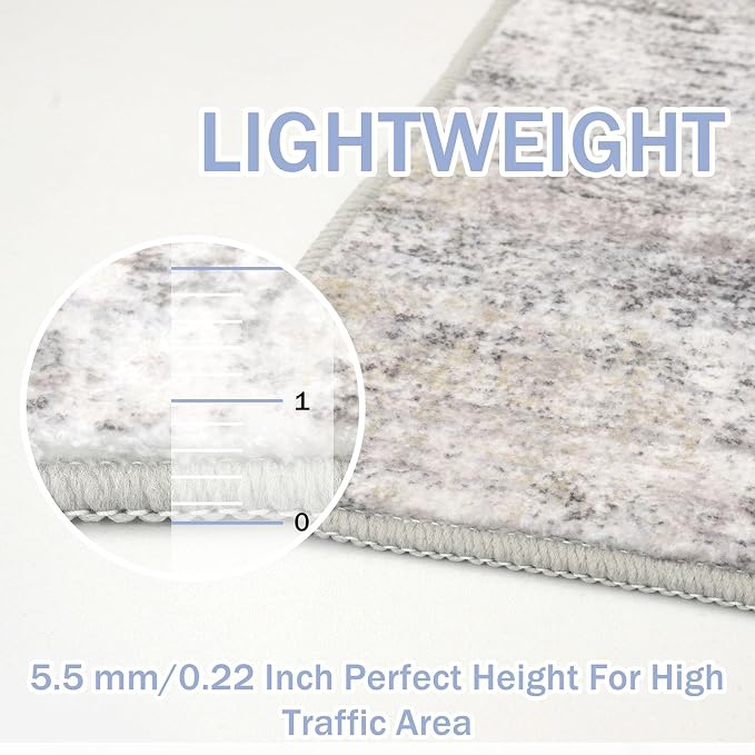 IOHOUZE Abstract Area Rugs 8x10 Ft Washable Large Rugs - Image 4