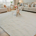 Rugs for Living Room 6x9, Alfombras para Salas Shag Large Plush Soft Area Rug by Junhejiamei