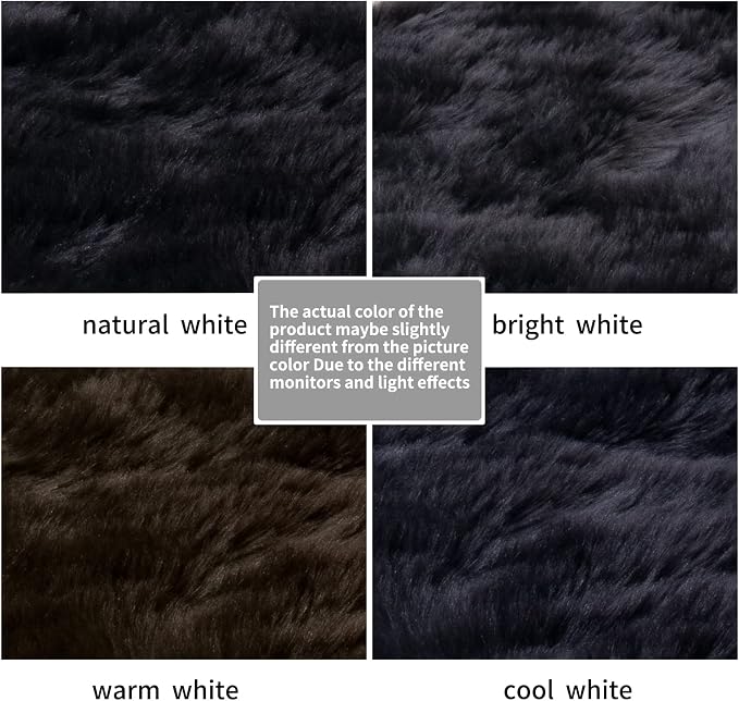Ciicool Round Fur Fluffy Area Rug - Image 7