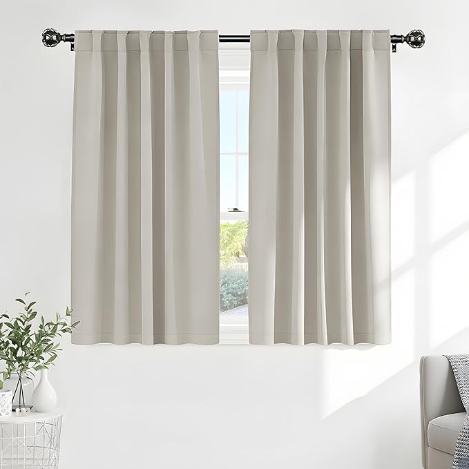 PONY DANCE Blackout Curtains Thermal Insulated Window Treatment Panels Room by PONYDANCE