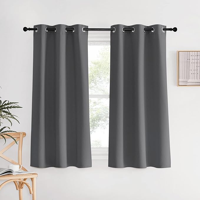 NICETOWN Blackout Window Curtains 60 inch Length 2 Panels, 34 x 60 Inch by NICETOWN