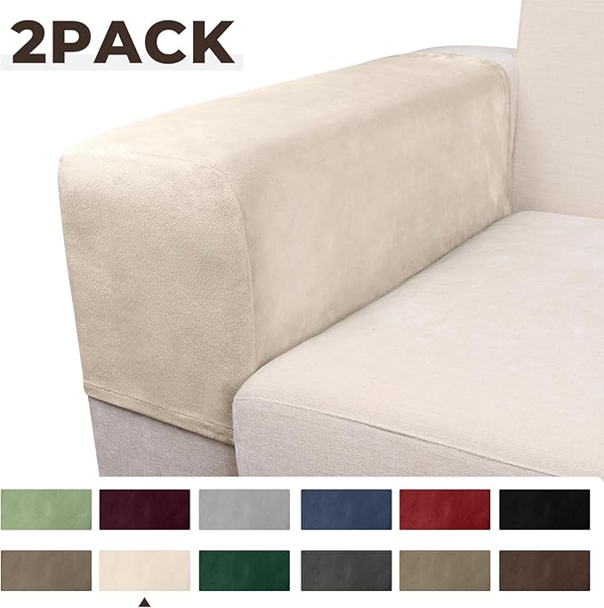 Couch Arm Covers 2 Pcs Sofa Armrest Covers Stretch Couch, Armrest Cover - Image 5