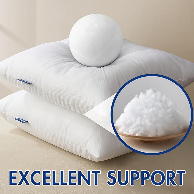 MIULEE Pillow Insert 12x22 Inch, Decorative Rectangle Throw Pillow Inserts - Image 3