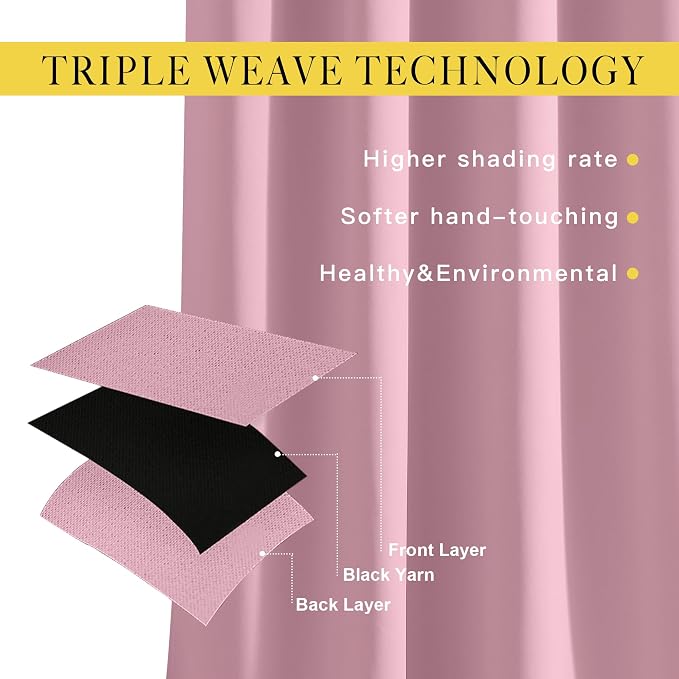 NICETOWN Room Darkening Curtain Panels - Image 3