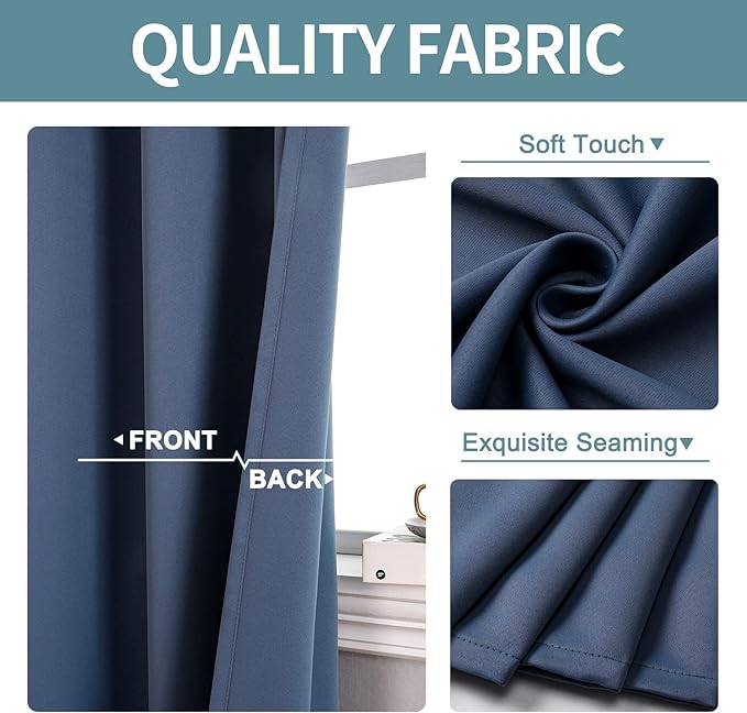 ChrisDowa Blackout Curtains 78 inches Long - Image 3