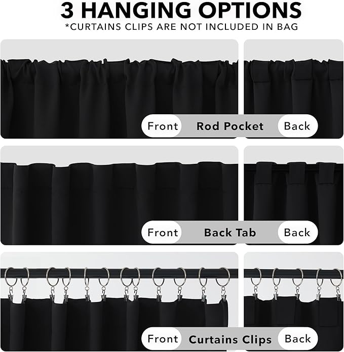 Deconovo Blackout Curtains 84 Inches Long, 52x84 Inch, Room Darkening Curtains - Image 3