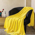 JIAHANNHA Fleece Blanket Twin Size Yellow 60 by 80 Inches Throw Blankets by JIAHANNHA