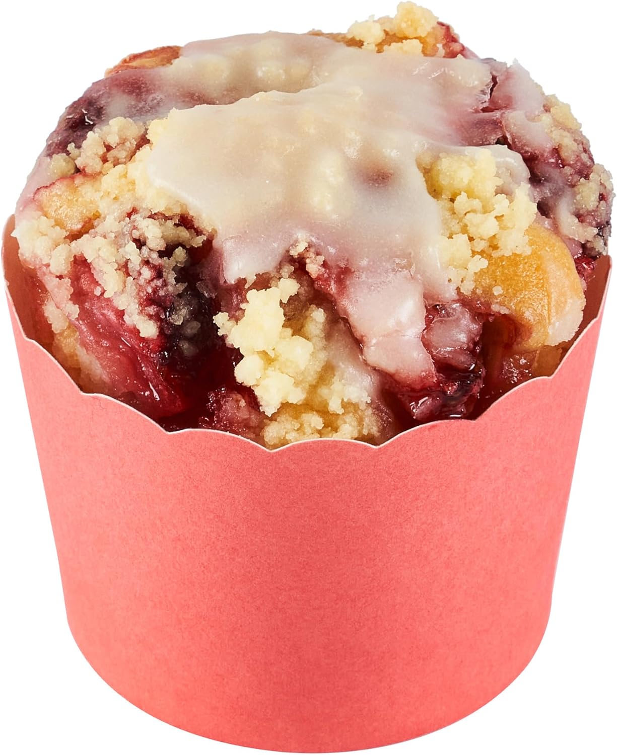 Panificio 3 Ounce Cupcake Wrappers, 200 Scalloped Baking Cups - Oven-Ready, Greaseproof, Red Paper Cupcake Liners, Disposable, For Birthdays, Baby Showers, Or Weddings - Restaurantware