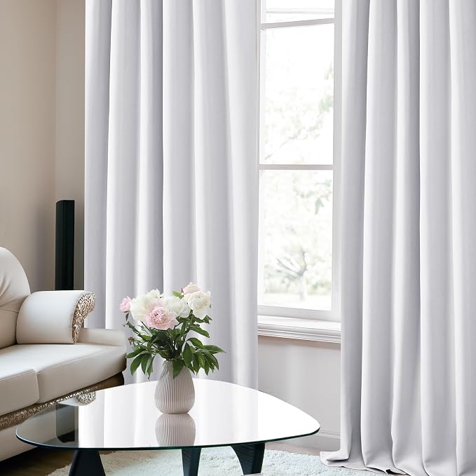 Deconovo Blackout Curtains Back Tab and Rod Pocket Thermal Insulated Curtain - Image 6