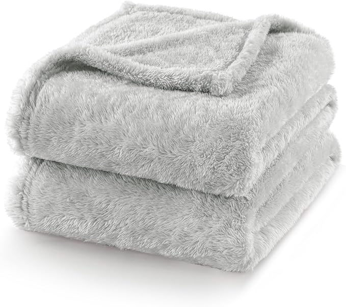 Exclusivo Mezcla Plush Fuzzy Fleece Bed Blanket King Size, Super Soft, Fluffy - Image 4