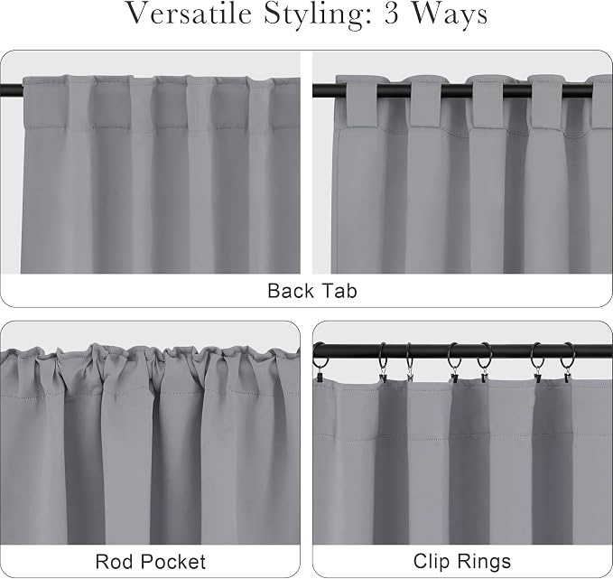 PONY DANCE Blackout Curtains 84 inch Length 2 Panels Set - Image 5