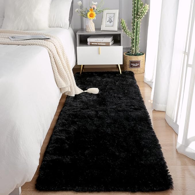 Chicrug Soft Runner Rugs for Bedroom Living Room Plush Fluffy Rug 3x8 Feet by ChicrugHomeDecor