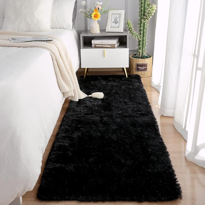 Chicrug Soft Runner Rugs for Bedroom Living Room Plush Fluffy Rug 2x7 Feet by ChicrugHomeDecor