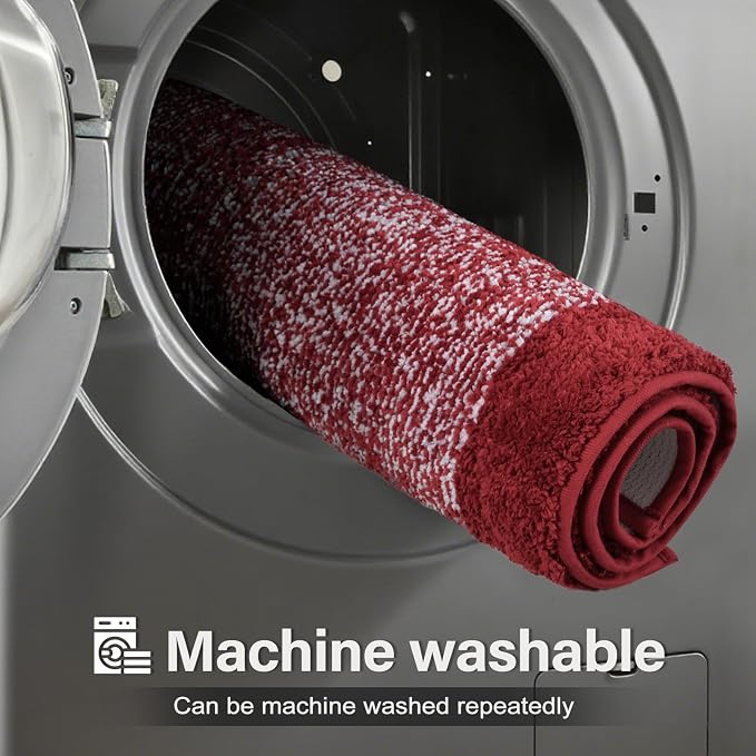60x24 Long Bathroom Rugs Washable Non Slip, Soft Absorbent Quick Dry Mats - Image 9