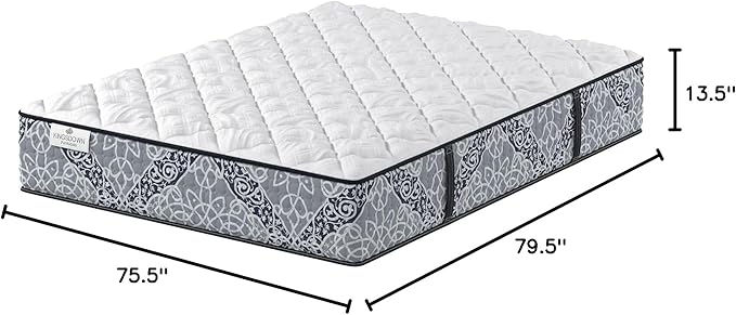 Kingsdown Cushion Firm Hybrid Mattress King Cooling Gel Memory Foam Layer Multi-Layered Motion Isolation Cool Sleep Quilted Top Luxury Mattresses, 13.5-Inch Passions Merridale