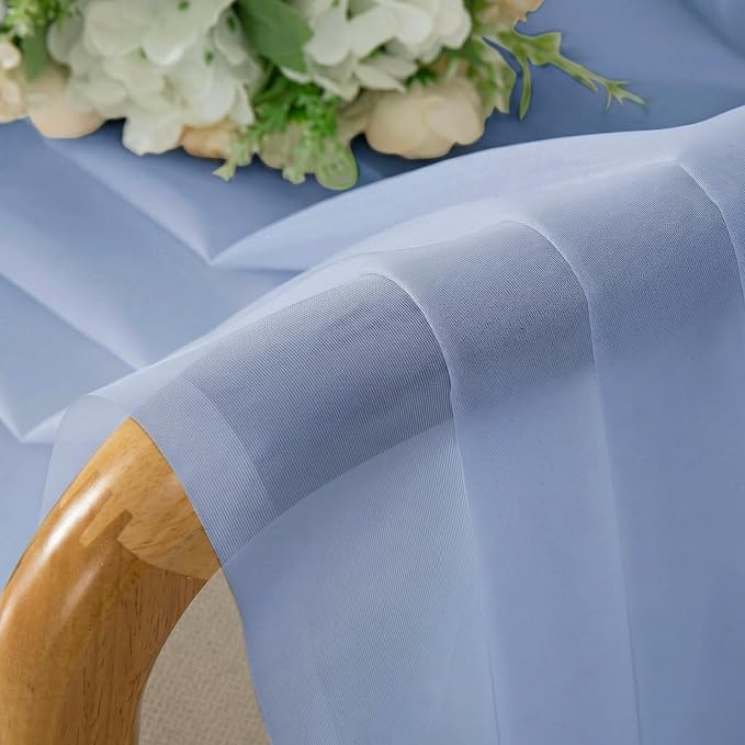 OWENIE Sheer Curtains 78 Inches Long 2 Panels Set - Image 4
