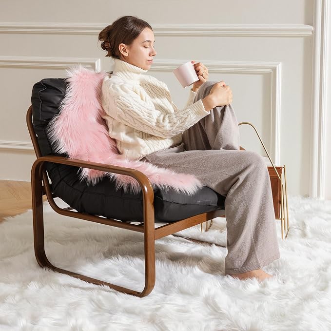 Ashler Faux Fur Rug, Fluffy Shaggy Area Rug Ultra Soft 5 x 7 Feet Rectangle Fur - Image 3
