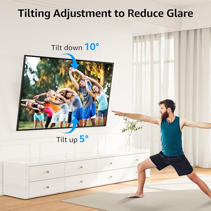 MOUNTUP Heavy Duty TV Wall Mount for 47-90 inch Large TVs, Holds 200 lbs, Full Motion TV Mount with Articulating Extension, Swivel & Tilt, Preassembled, Max VESA 800x400mm, Fits 16-24" Studs, MU0015