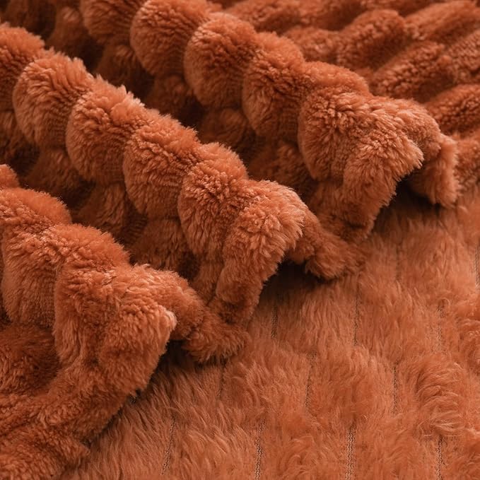 Burnt Orange Throw Blanket 50"×70" inches Gifts - Image 5
