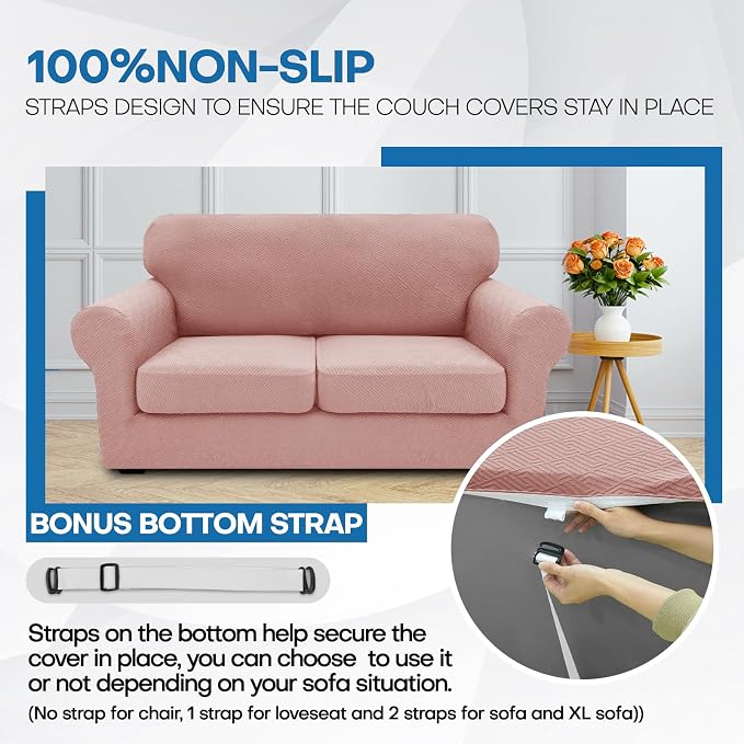 XINEAGE New 3 Pieces Couch Covers - Image 5