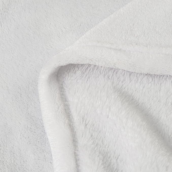 BEDELITE Fleece Blanket Twin Size White Throw Blanket - Image 6