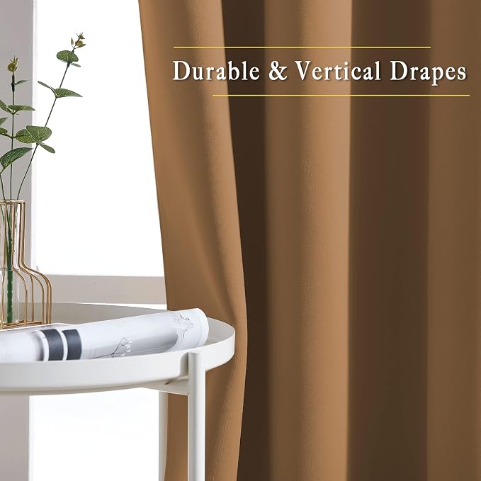 NICETOWN Light Blocking Curtains & Drapes Extra Long 120" - Image 5