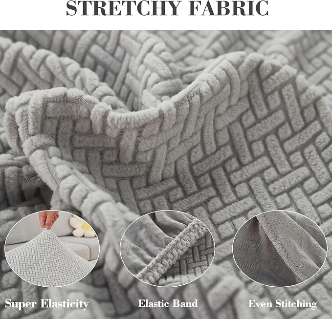 Couch Covers for 2 Cushion Sofa Pet Friendly Couch Cushion Covers Universal - Image 5