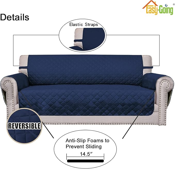 Easy-Going Reversible Oversized Couch Cover - Image 3