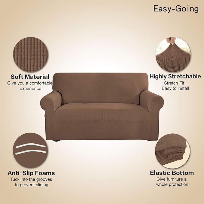 Easy-Going Stretch Sofa Slipcover 1-Piece Sofa Cover Furniture Protector Couch - Image 3