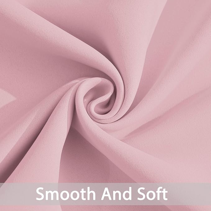 Yakamok Pink Curtains Room Darkening Thermal Insulated - Image 4