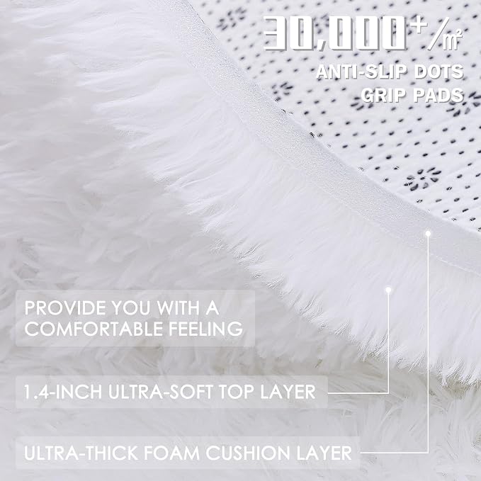 OLANLY 7x7 Machine Washable Large Area Rugs - Image 7