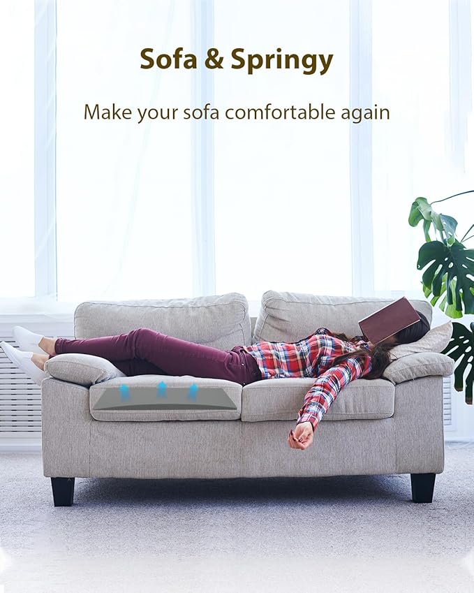 Couch Cushion Support, 20" x 20" Sofa Cushion Support for Sagging Seat, High Density Replacement Foam Insert for Sagging Couches, Loveseat, Furniture (Grey-1 pcs)