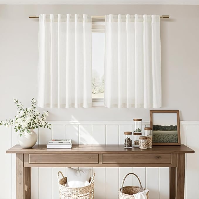 Nanspring 24 Inch Linen Curtains - Image 7