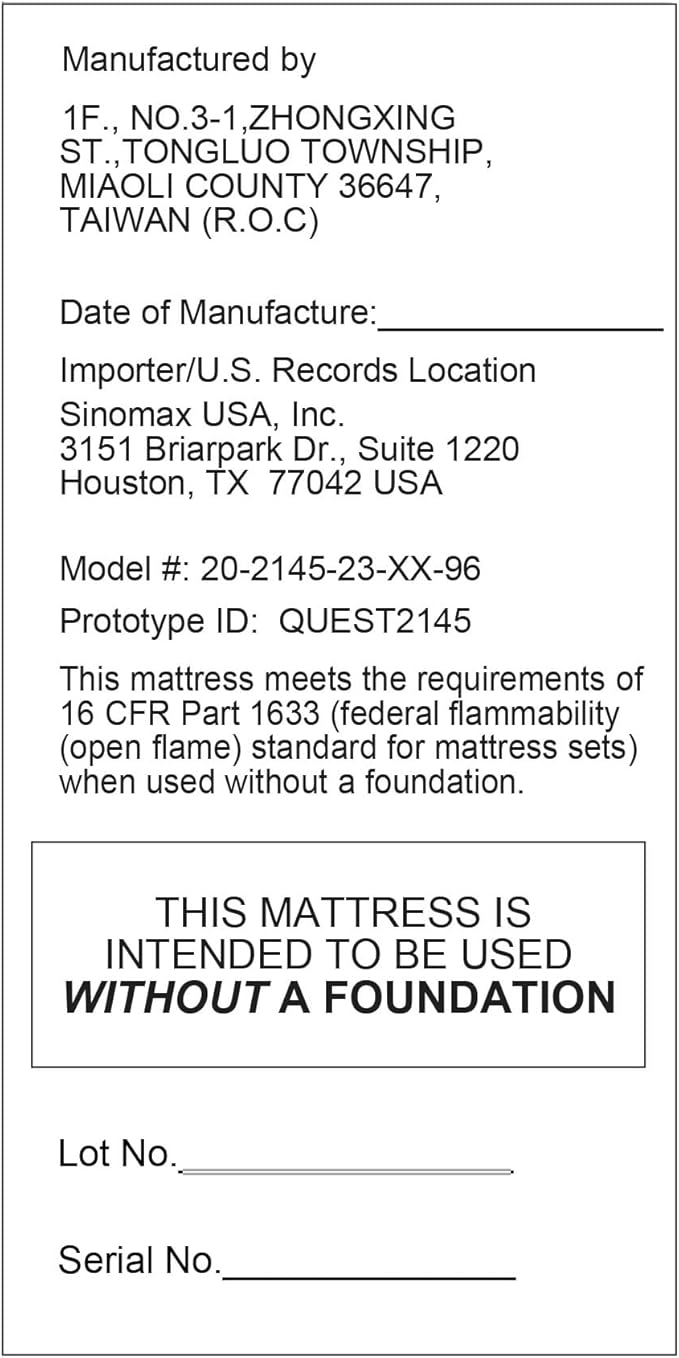 Vibe Quilted Hybrid Mattress, 12-Inch Innerspring and Pillow Top Gel Memory Foam Mattress, Fiberglass Free, CertiPUR-US Certified Bed in a Box, King, White