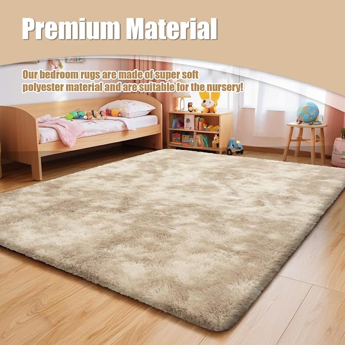 9x12 Fluffy Area Rugs for Living Room, Large Fuzzy Shag Area Rug for Bedroom - Image 8