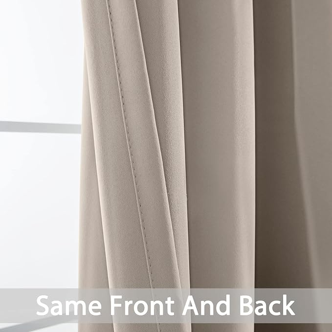 Yakamok Room Darkening Grommet Window Drapes Thermal Insulated Light Blocking - Image 4