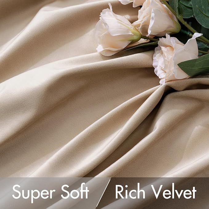 MIULEE Velvet Curtains 90 inches 2 Panels - Image 4
